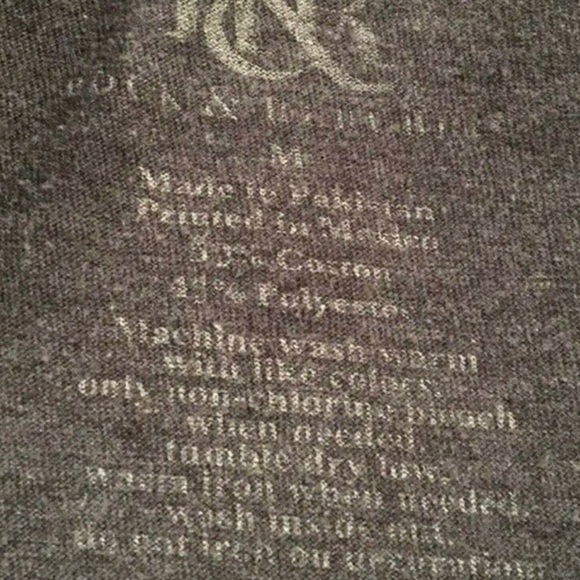 Mens Faded Rock and Republic Gray Logo T-Shirt - Picture 4 of 4